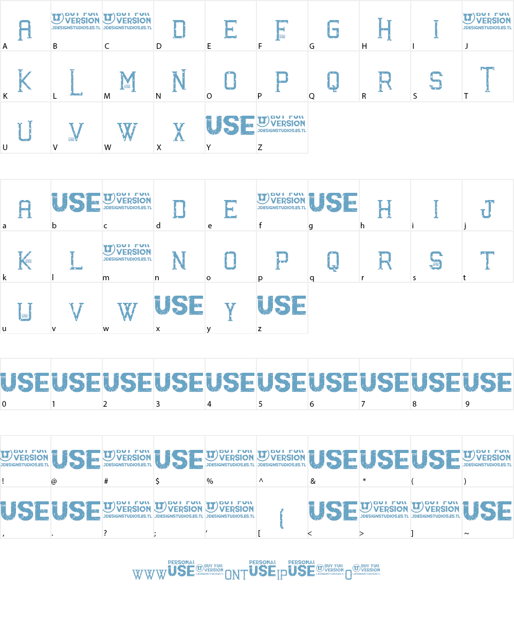 Awakened Font Character